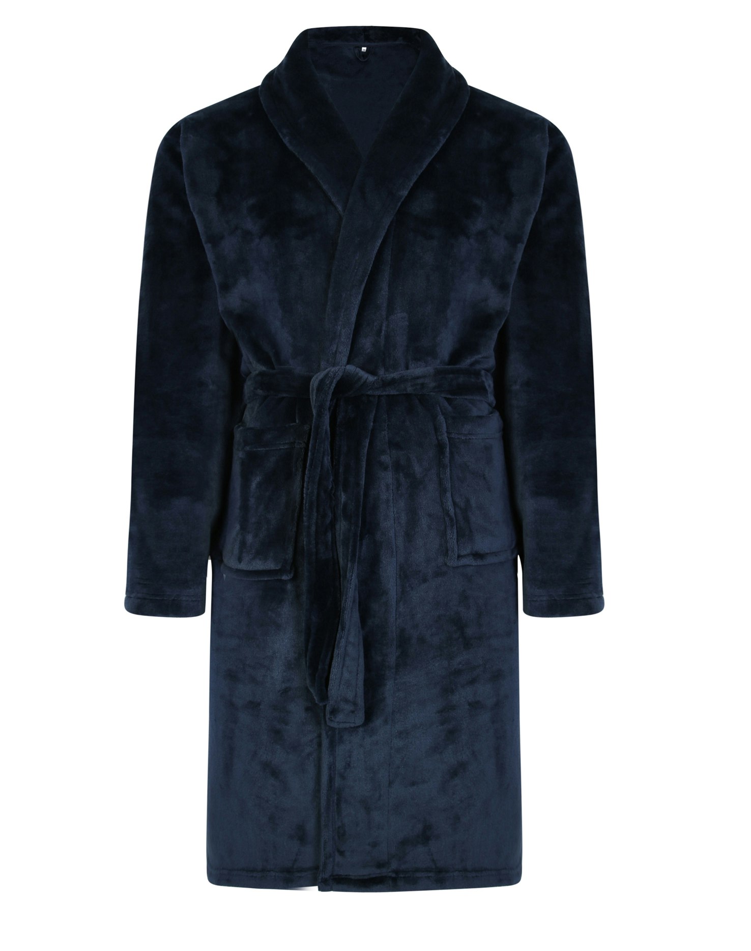 Luxury Mens NAVY Charcoal Thermal Coral Fleece Dressing Gowns soft Bath Robe  | eBay